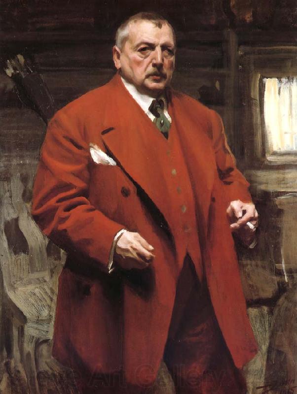 Anders Zorn Self-portrait in red